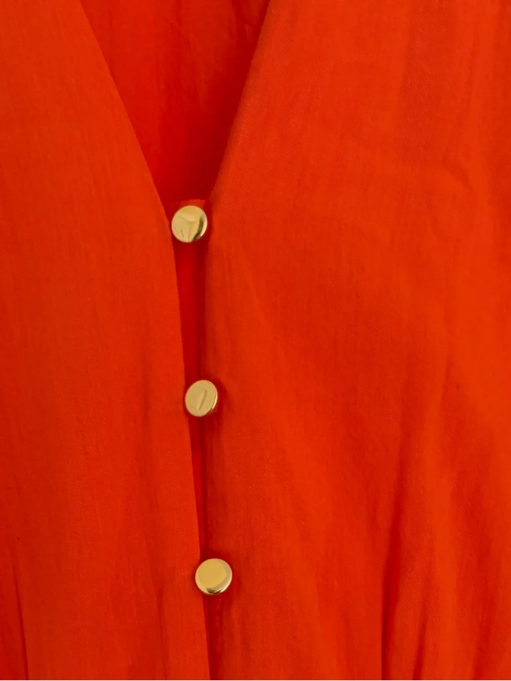 Land's End Orange Cotton Voile Halter Tiered Maxi Dress - Size M - Picture 9 of 12